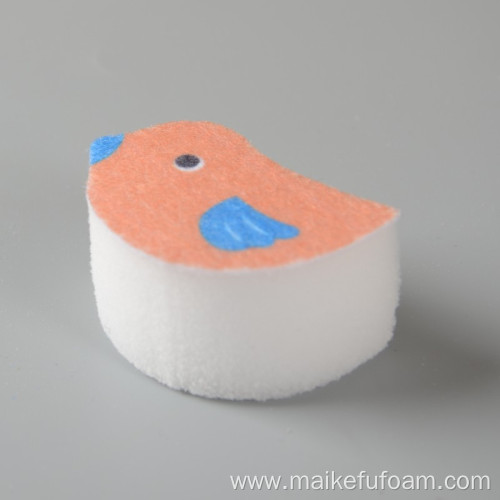 customized animal shape prining melamine sponge